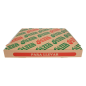 BOÎTES PIZZA 'THEPACK' 330 G/M2 36x36x4 CM NATUREL CARTON ONDULÉ MICROCANAL (100 UNITÉ)