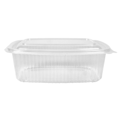 RÉCIPIENT AVEC CHARNIÈRE 1000 ML 18,7x14,4x6,4 CM TRANSPARENT PP (400 UNITÉ)