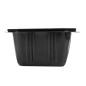 RÉCIPIENT 500 ML 13,9x11,8x7 CM NOIR PP (1200 UNITÉ)