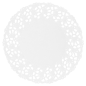 DENTELLES RONDES AJOURÉES  53 G/M2 Ø 9 CM BLANC PAPIER (250 UNITÉ)