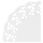 DENTELLES RONDES AJOURÉES  53 G/M2 Ø 11,5 CM BLANC PAPIER (250 UNITÉ)