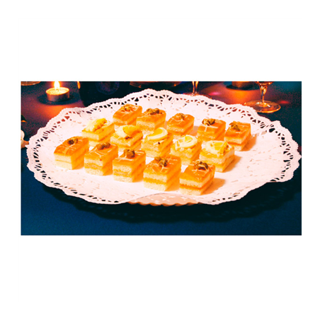 DENTELLES RONDES INGRAISSABLES 40 G/M2 Ø 27 CM BLANC PARCH.INGRAISSABLE (250 UNITÉ)