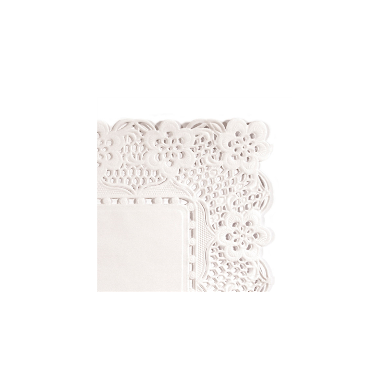 DENTELLES RECTANGULAIRES INGRAISSABLES  40 G/M2 45x36 CM BLANC PARCH.INGRAISSABLE (250 UNITÉ)