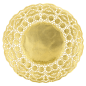 DENTELLES RONDES MÉTALISÉES  40 G/M2 + 20 G/M2 Ø 24 CM DORE LITOS MET. (100 UNITÉ)