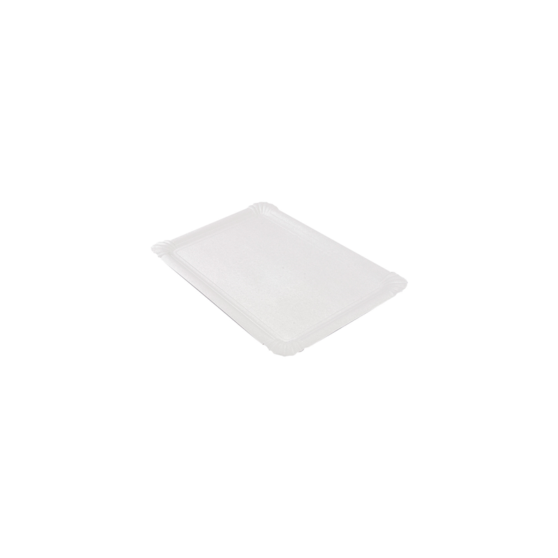 PLATEAUX PÂTISSERIE - MOYENS  420 G/M2 33x23 CM BLANC CARTON (125 UNITÉ)