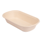 LUNCH BOXES 1 COMPART. 'BIONIC' 850 ML 23,5x13,1x4,6 CM NATUREL BAGASSE (500 UNITÉ)