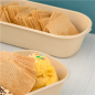 LUNCH BOXES 1 COMPART. 'BIONIC' 850 ML 23,5x13,1x4,6 CM NATUREL BAGASSE (500 UNITÉ)