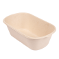 LUNCH BOXES 1 COMPART. 'BIONIC' 1000 ML 22x12,9x6,85 CM NATUREL BAGASSE (500 UNITÉ)