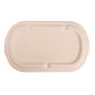 COUVERCLES LUNCH BOX 320.54/55 'BIONIC' 1000 ML 22,6x13,4x1,4 CM NATUREL BAGASSE (500 UNITÉ)