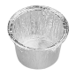 RÉCIPIENTS PÂTISSERIE 85 ML Ø 7/6,1x3,8 CM ALUMINIUM (100 UNITÉ)