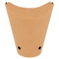 GOBELET À FRITES AVEC FERMETURE 16OZ - 480 ML 200 + 25PE G/M2 8,5x14 CM MARRON CARTON (50 UNITÉ)