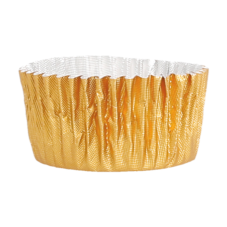 CAPSULES 'PETITS FOURS'  Ø 2,9x1,6 CM DORE ALUMINIUM (1000 UNITÉ)