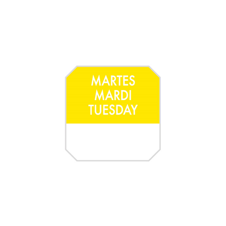 1000 U. ÉTIQUETTES ADHESIVES "MARDI"