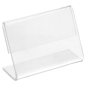 10 U. CHEVALETS POUR ÉTIQUETTES  6x4x2,5 CM TRANSPARENT PVC (1 UNITÉ)