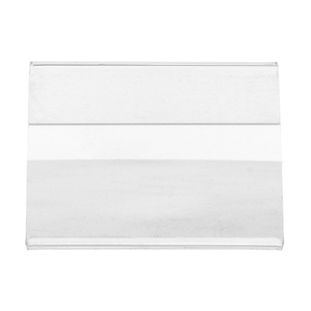 10 U. CHEVALETS POUR ÉTIQUETTES  8x6,5x2 CM TRANSPARENT PVC (1 UNITÉ)