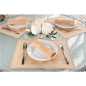 ASSIETTES PLATES  Ø 23 CM BLANC PORCELAINE (36 UNITÉ)