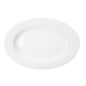 PLATS OVALES  30,5 CM BLANC PORCELAINE (12 UNITÉ)