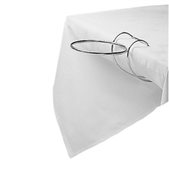 SUPPORT SEAU CHAMPAGNE TABLE 52,5x20,5x23 CM ARGENTE FIL METALLIQUE (1 UNITÉ)