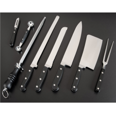 COUTEAU HACHOIR, MANCHE ABS  17 CM ARGENTE INOX (1 UNITÉ)