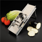 MANDOLINE AVEC CHARIOT  39,5x12x19 CM ARGENTE INOX (1 UNITÉ)