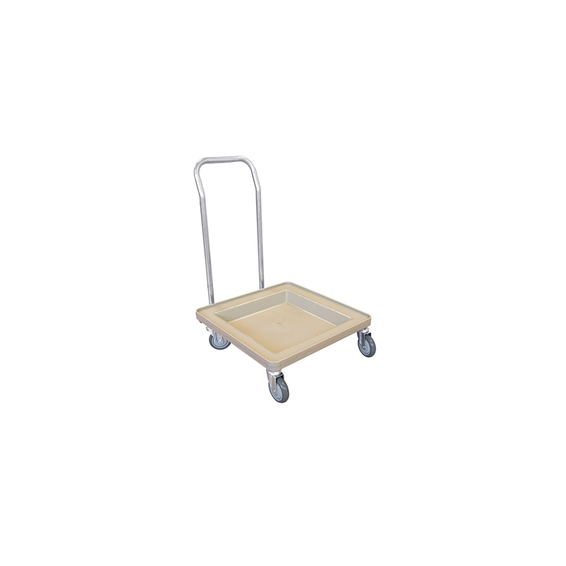 CHARIOT TRANSPORT POUR RACKS  54x54x81 CM BEIGE ABS (1 UNITÉ)
