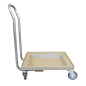 CHARIOT TRANSPORT POUR RACKS  54x54x81 CM BEIGE ABS (1 UNITÉ)