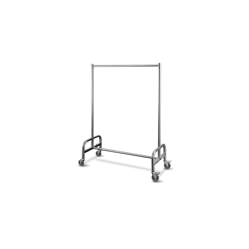 VESTIAIRE MOBILE 'ARROW'  120x54x172 CM ARGENTE INOX (1 UNITÉ)