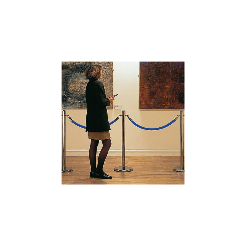 CORDON COLONNE MOBILE 150 CM  Ø 4x150 CM BLEU FIBRE (1 UNITÉ)