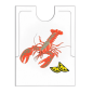BAVOIRS HOMARD POUR ADULTE  38,3x48 CM BLANC CPE (500 UNITÉ)
