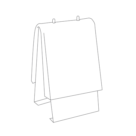 DISTRIBUTEUR DE SACS "TUFF-GARDS" (520,76/81)  25,5x22 CM ARGENTE LAITON (1 UNITÉ)