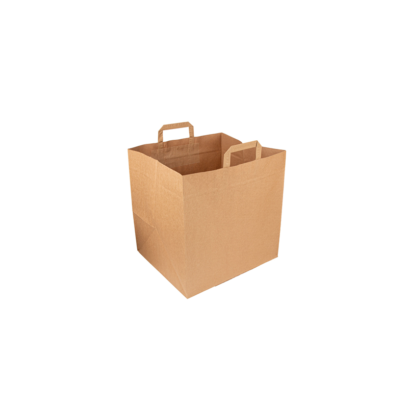 SACS SOS BOîTES PIZZA  110 G/M2 36+31x36 CM NATUREL KRAFT (125 UNITÉ)