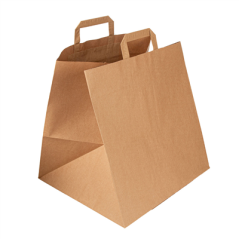 SACS SOS BOîTES PIZZA  110 G/M2 36+31x36 CM NATUREL KRAFT (125 UNITÉ)