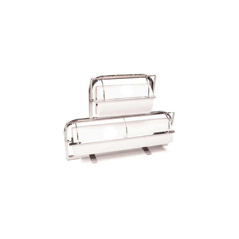 DISTRIBUTEUR ROULEAUX COMPTOIR  31/62 CM ARGENTE INOX (1 UNITÉ)