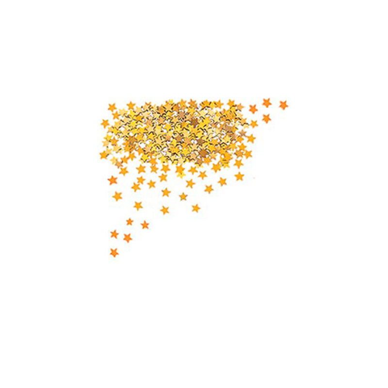 24 U. SACS 60 G ETOILES   DORE PVC (1 UNITÉ)