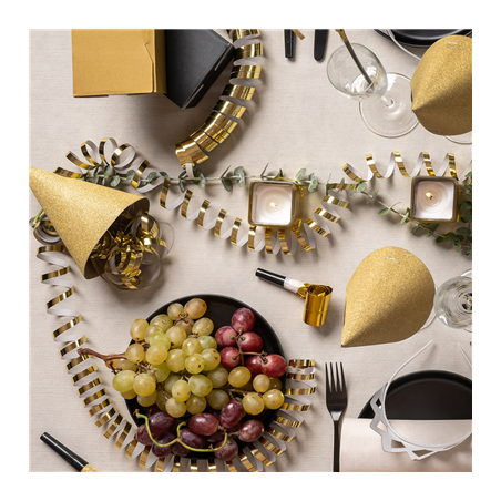 2x18 SERPENTINS  7MMx4M DORE PAPIER (1 UNITÉ)