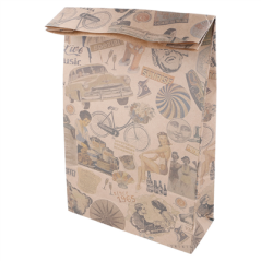 SACS SOS SANS ANSES 'VINTAGE' 80 G/M2 20+9x34,5 CM NATUREL KRAFT (500 UNITÉ)