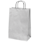 SACS SOS AVEC ANSES 2 BOUTEILLES  100 G/M2 18+10x39 CM ARGENTE KRAFT (250 UNITÉ)