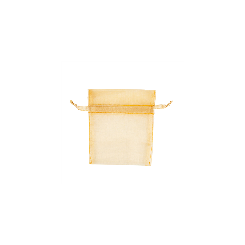 48 U. SACHETS ORGANDY AVEC FERMETURE  12,5x11 CM CHAMPAGNE MICROFIBRE (1 UNITÉ)