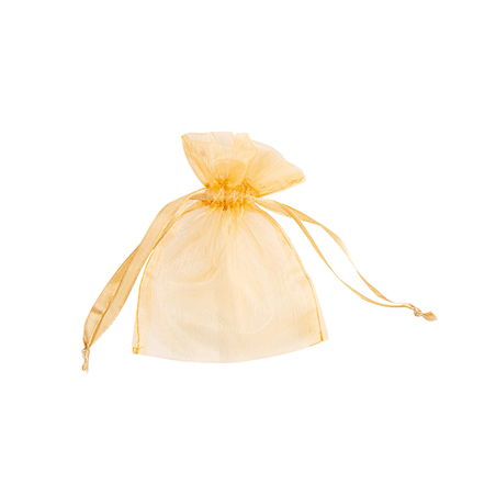 48 U. SACHETS ORGANDY AVEC FERMETURE  12,5x11 CM CHAMPAGNE MICROFIBRE (1 UNITÉ)