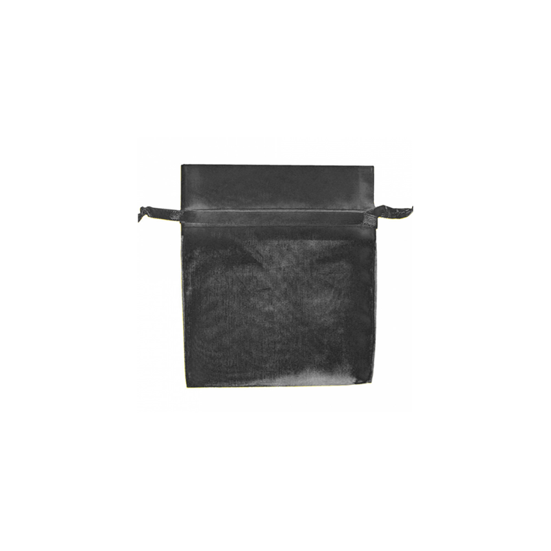 GRANDS SACHETS ORGANDY AVEC FERMETURE  35x40 CM NOIR MICROFIBRE (48 UNITÉ)