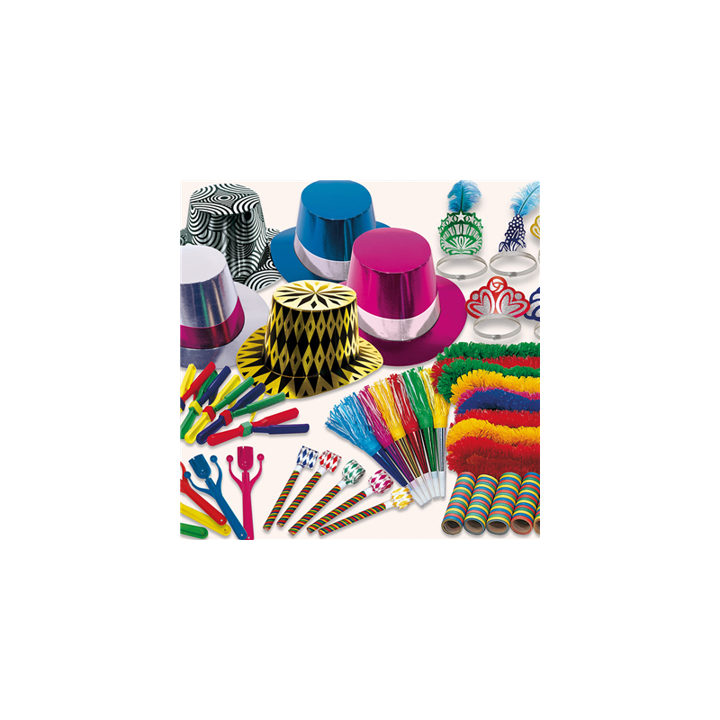 COTILLON 50 PERSONNES 'NEW ORLEANS'  52x35x34 CM ASSORTI (1 UNITÉ)