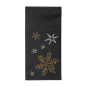 SERVIETTES KANGOUROU 'CHRISTMAS NIGHT' 55 G/M2 40x40 CM NOIR AIRLAID (700 UNITÉ)
