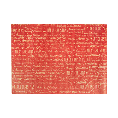 SETS DE TABLE KRAFT "MERRY CHRISTMAS"