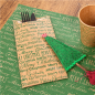 SACHETS COUVERTS+SERV.RÉCYC.2P 'MERRY CHRISTMAS' 80 + 10 PE G/M2 11,2x22,5 CM MARRON CELLULOSE (250 UNITÉ)