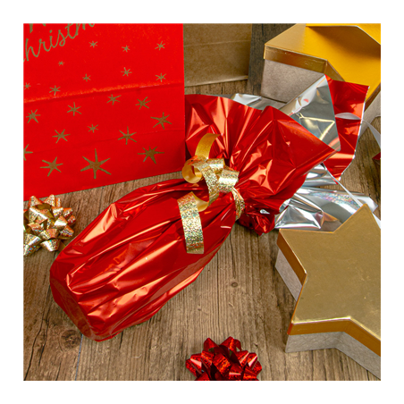 FILM METALISE  0,70x50 M ROUGE PP (1 UNITÉ)