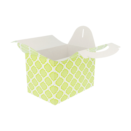 BOÎTES "VERT"  320 G/M2 15,50x10,50x17,50 CM VERDE LIMA CARTON (300 UNITÉ)