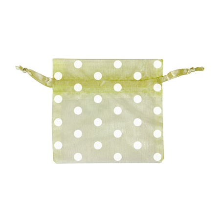 48 U. SACHETS ORGANDY AVEC FERMETURE-À POIS  12,5x11 CM MENTHE MICROFIBRE (1 UNITÉ)