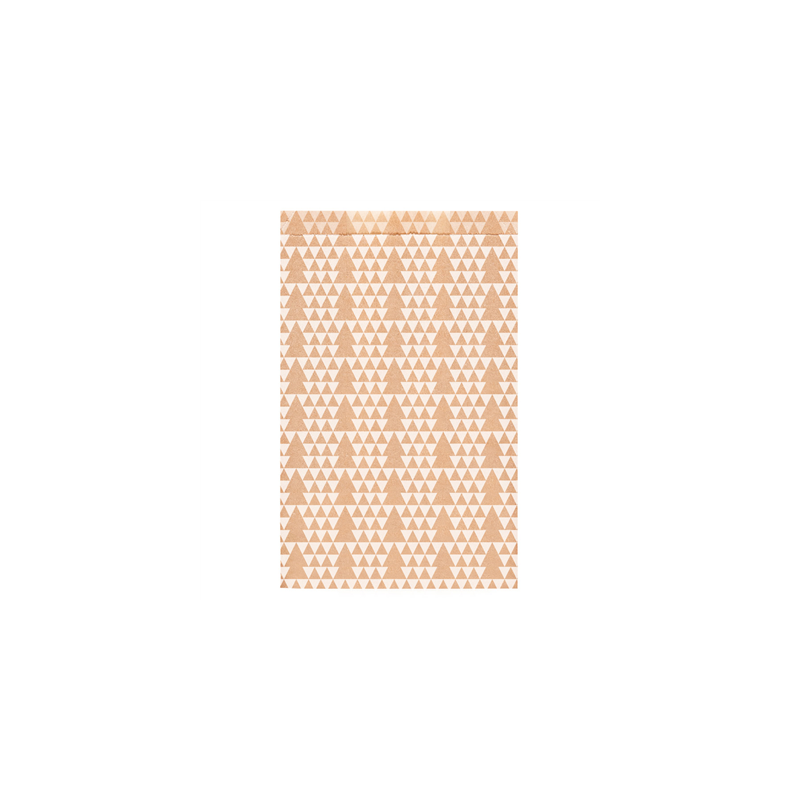 SACHETS PLATS SAPINS  60 G/M2 26+9x38 CM KRAFT VERGÉ (250 UNITÉ)