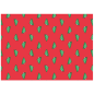 SETS DE TABLE KRAFT "CHRISTMAS TREES"  60 G/M2 31x43 CM ROUGE CELLULOSE (2000 UNITÉ)