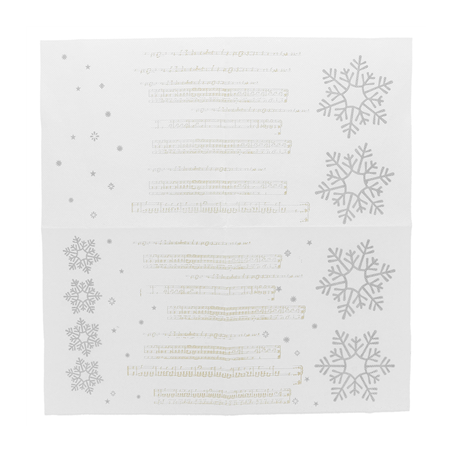 SERVIETTES "DOUBLE POINT" 'SNOW' 18 G/M2 33x33 CM BLANC OUATE (1200 UNITÉ)